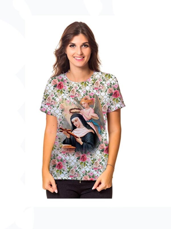 Baby look com Imagem de Santa Rita De Cássia