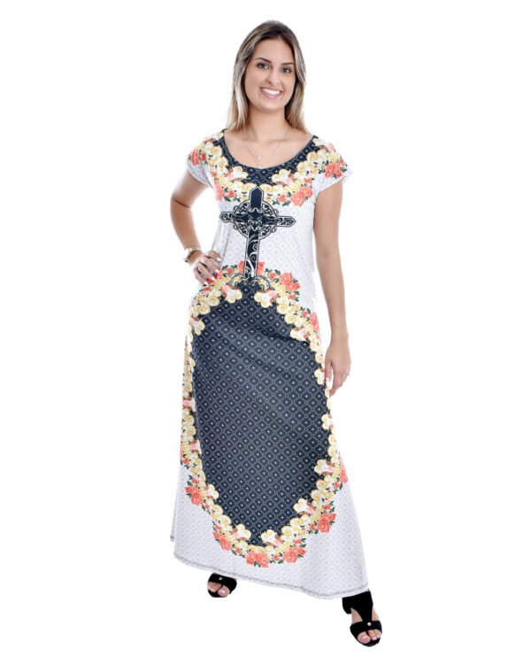 Vestido com Imagem da Cruz Sagrada