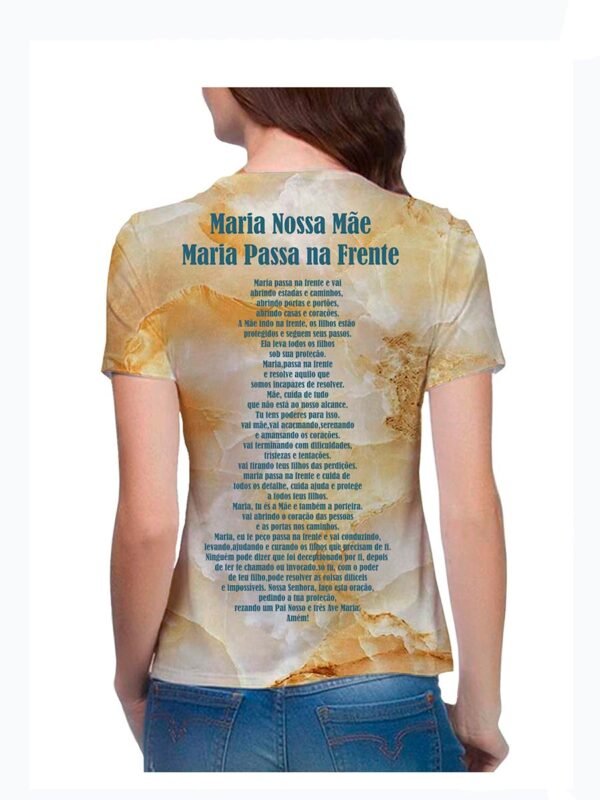 Baby Look com estampa Maria Passa Na Frente