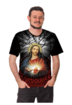 Camiseta com Imagem Sagrado Coração de Jesus