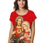 Blusa Moda Católica Maria e Jesus