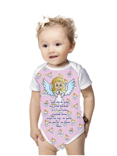 Body baby Moda Católica Santo Anjo do Senhor