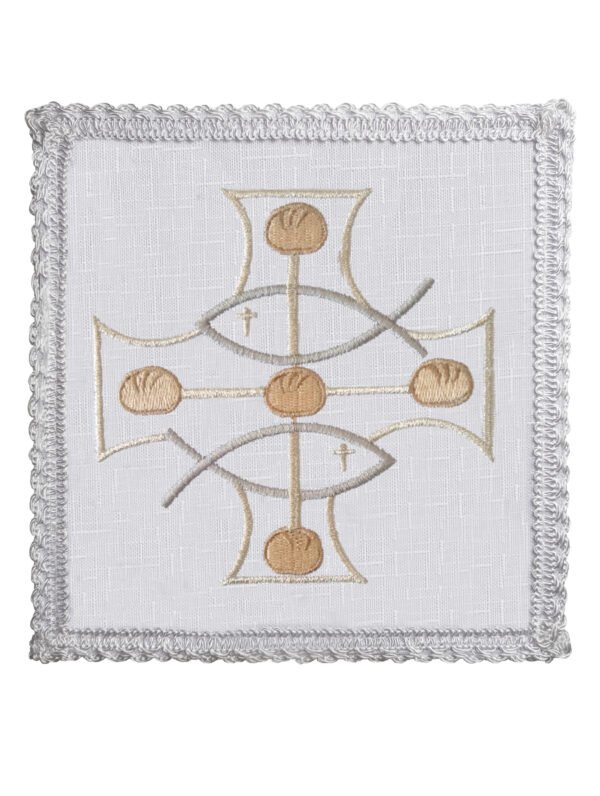 Conjunto De Alfaias Bordado Pães E Peixes