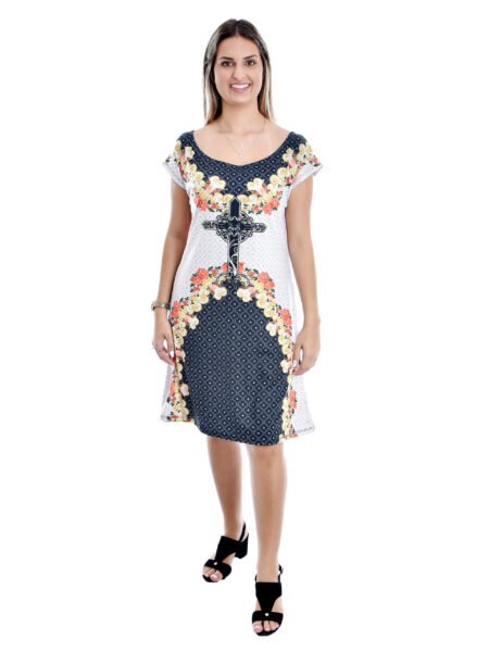 Vestido com a Imagem da Cruz Sagrada