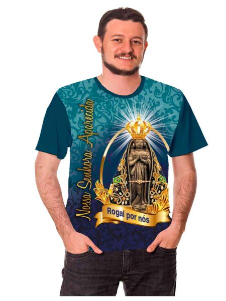 Camiseta Moda Católica Nossa Senhora Aparecida