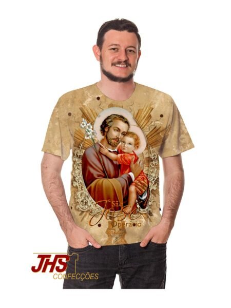 Camiseta com Imagem de São José