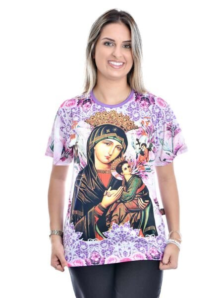 baby look com imagem de Nossa Senhora Do Perpetuo Socorro